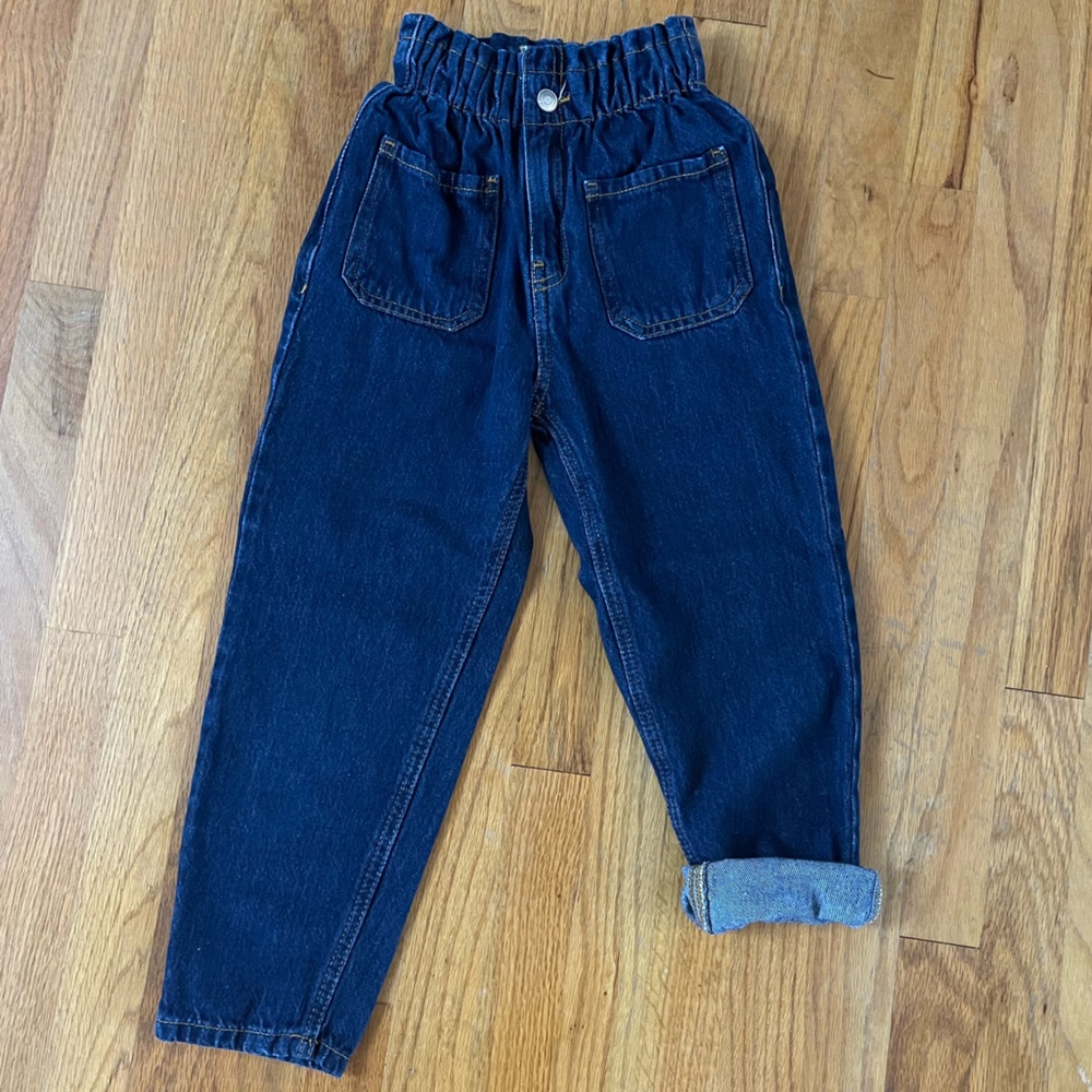 Zara Girls paperbag jeans, size 9.